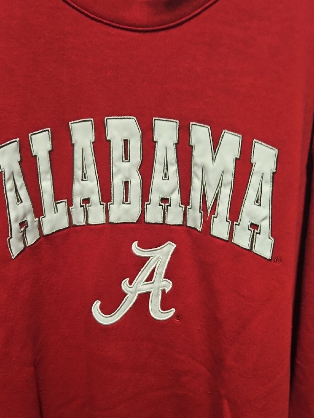 Colosseum Red Alabama Crimson Tide Crewneck Sweatshirt Size 3XL - Picture 3 of 5